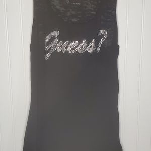 Guess Women's Tanktop size L with Rhinestones
